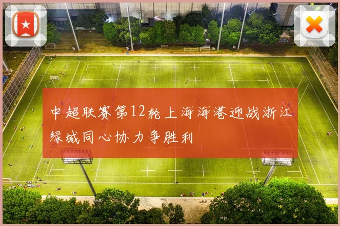 中超联赛第12轮上海海港迎战浙江绿城同心协力争胜利